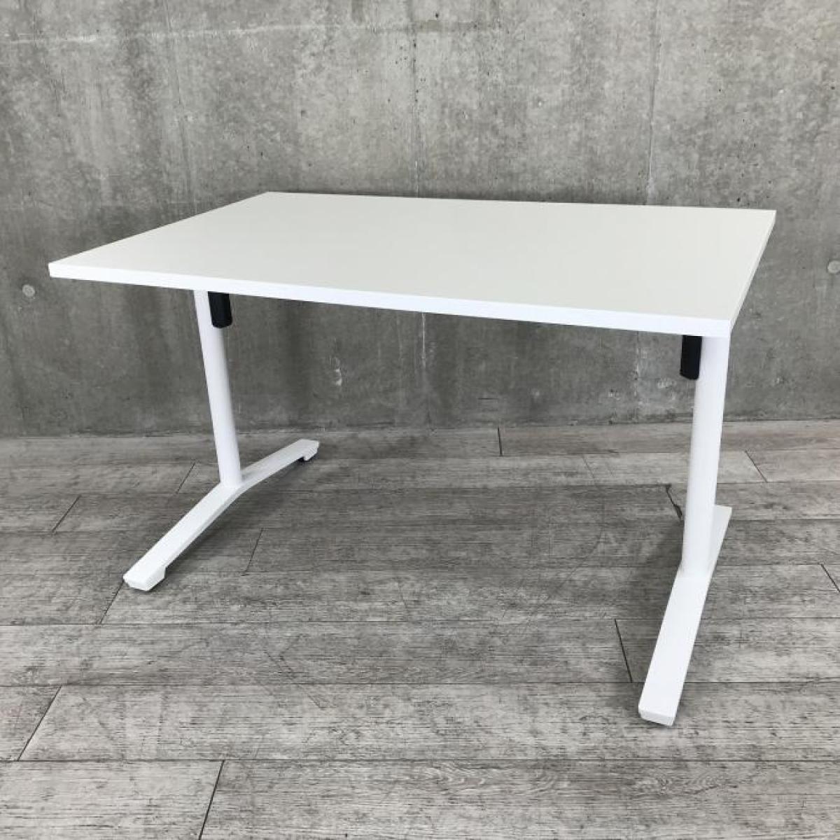 【スタイリッシュなデザインで様々な空間にフィット！】■コクヨ（KOKUYO）製　ビエナシリーズ　角テーブル　ミーティングテーブル　会議用　W1200×D750㎜　■ホワイト/T字脚【AD】
                        ビエナ
                                    中古
            