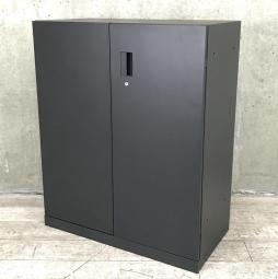 【在庫入替セール】【スタイリッシュなイメージで人気のブラックカラー！】■イトーキ　エスキャビネットシリーズ　両開き書庫　A4書類3段収納対応！　■フラットで美しいデザインが好評です！【ITOKI　eS】【ABW】A01036419