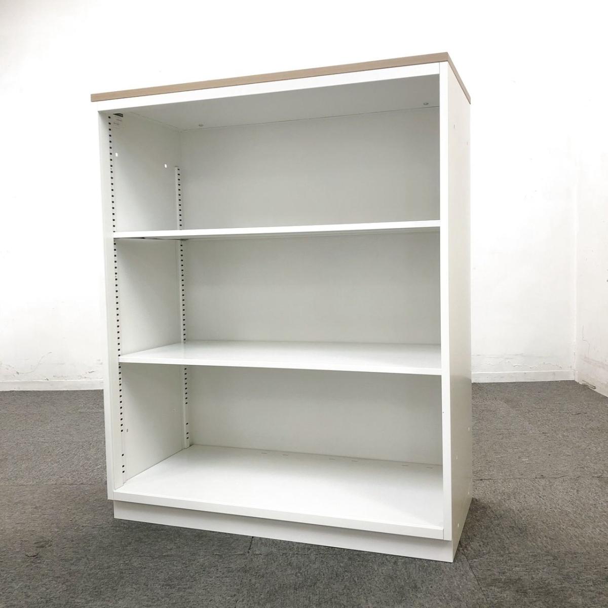 ★イトーキ製　シンライン　ホワイト　W900xD450xH1120サイズ　天板ナチュラル　オフィスの書類をスッキリ整理！　視認性に優れたオープンキャビネット！　ローキャビネット　オープン書庫！！
                        シンライン
                                    中古
            