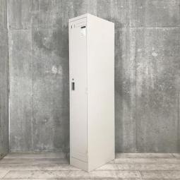 【安心の国内メーカー！コートやジャケットも収納可能なスリムタイプの縦型ロッカー】■コクヨ(KOKUYO)製　LKロッカーシリーズ　1人用更衣ロッカー　縦型ロッカー　スリムタイプ　W318×D515㎜　■シリンダー錠　■ニューグレー