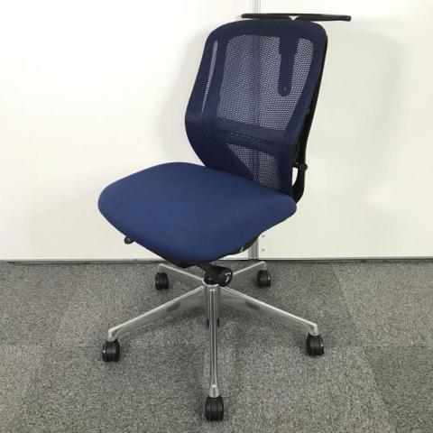 【中古】シルフィーメッシュ  オカムラ（okamura） 肘無ローバックチェア