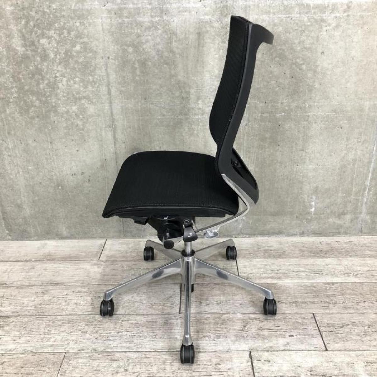 中古】バロンメッシュチェア オカムラ/okamura 肘無ハイバックチェア