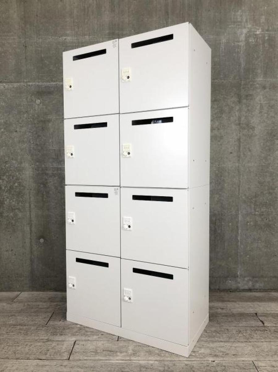 ★イトーキ製　サフィ(suffi)　ホワイト　W900xD450xH1870サイズ　　投函口あり　ダイヤル式　フリーアドレスやコワーキングオフィスの相棒！　これ1台で8人分の収納力！　8人用パーソナルロッカー！！※非常解除キーは付属しておりません。
                        サフィ
                                    中古
            