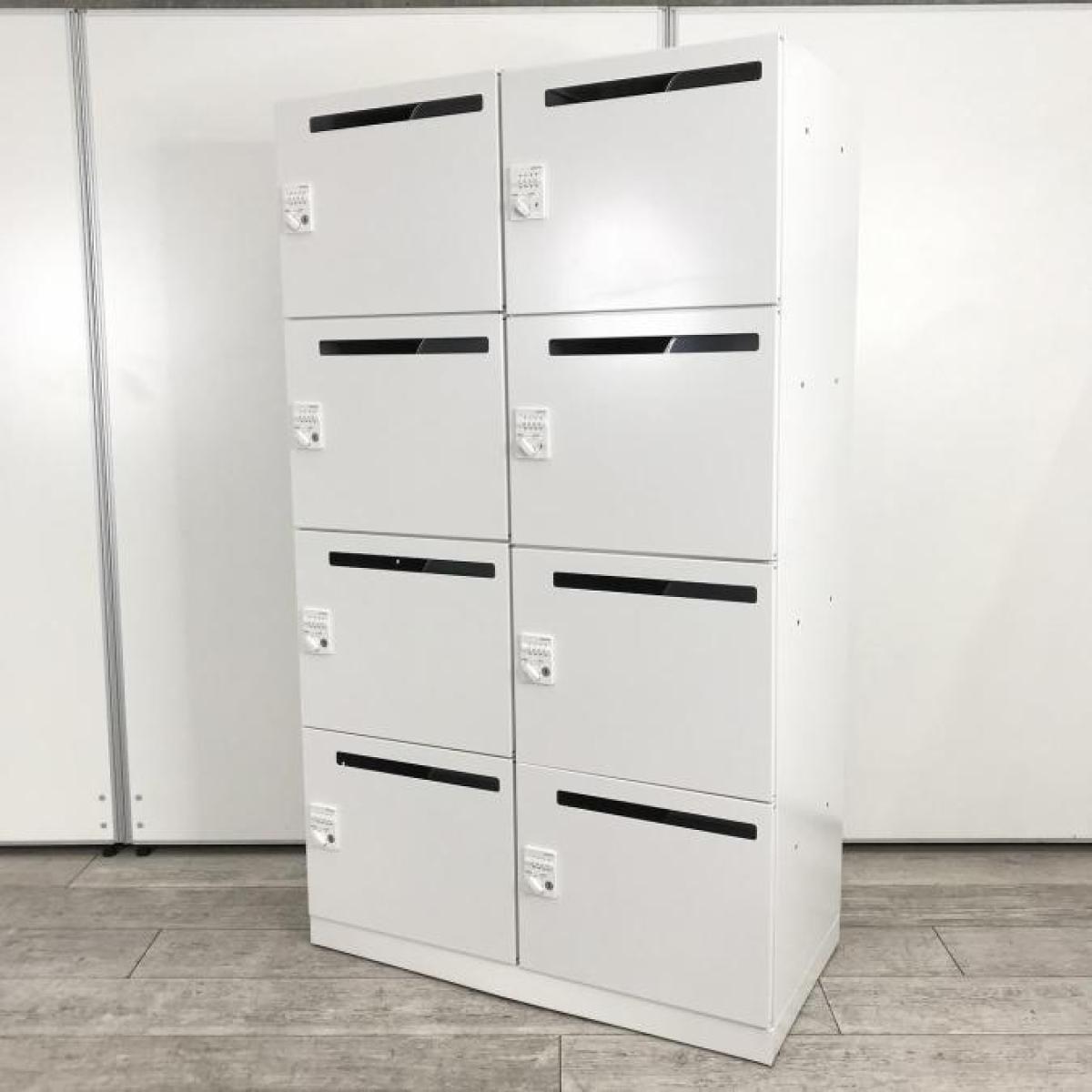 【鍵の持ち運び要らずで便利に使える！】■コク製　8人用メールロッカー　ダイヤル錠タイプ　ホワイト　H1540mm　■2列4段で省スペースに設置！人気のモバイルロッカー！【KOKUYO　iNON】
                        iNON
                                    中古
            