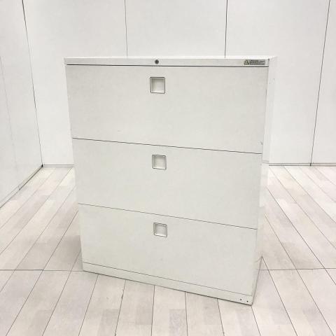 【中古】レクトライン 4BG3ZC　ZA75 オカムラ（okamura） ローキャビネット／ラテラル