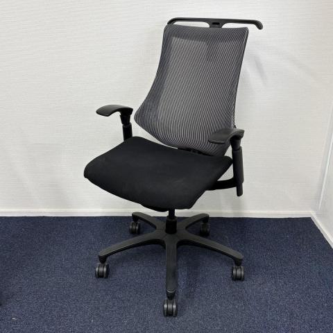 【中古】エフメッシュ  イトーキ（ITOKI） 肘付ハイバックチェア