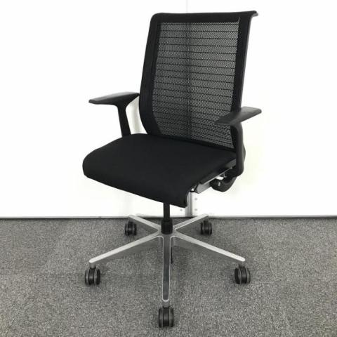 【中古】シンクチェア（旧モデル）  Steelcase（スチールケース） 肘付ハイバックチェア