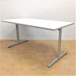 【4名推奨】オカムラ　8177シリーズ　ミーティングテーブル　天板ホワイト×脚シルバー　会議室用や打ち合わせ用におすすめ【愛知・名古屋・豊田・静岡・浜松】