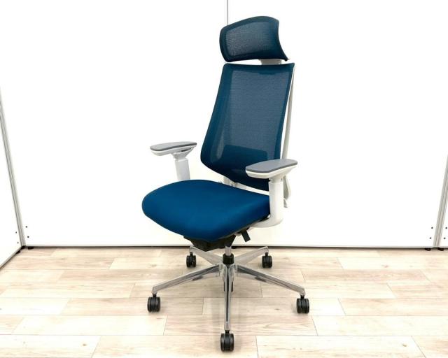 【中古】デュオラ メッシュ  コクヨ（KOKUYO） 肘付ハイバックチェア