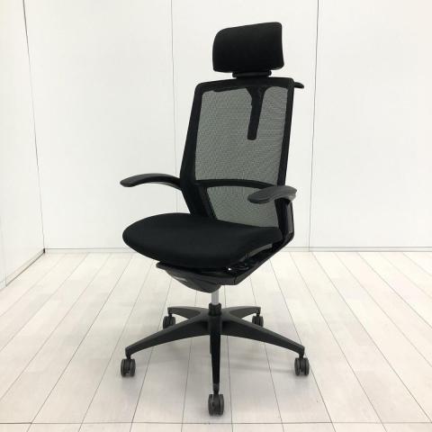 【中古】フィノラ ポリッシュ  オカムラ（okamura） 肘付ハイバックチェア