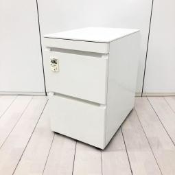 【576535】【鍵持ち歩き不要で便利なダイヤル錠タイプ！フリーアドレスデスクに必須な３段ワゴン！】■コクヨ(KOKUYO)製　GXシリーズ　3段ワゴン　フリアド用ワゴン　■キャスター付き　■W395×D605×H645mm　■ダイヤル錠　■ホワイト オフィスバスターズ　水戸サテライト　水戸市、日立市、ひたちなか市、鹿嶋市、神栖市、牛久市、古河市、結城市、東海村、つくば市