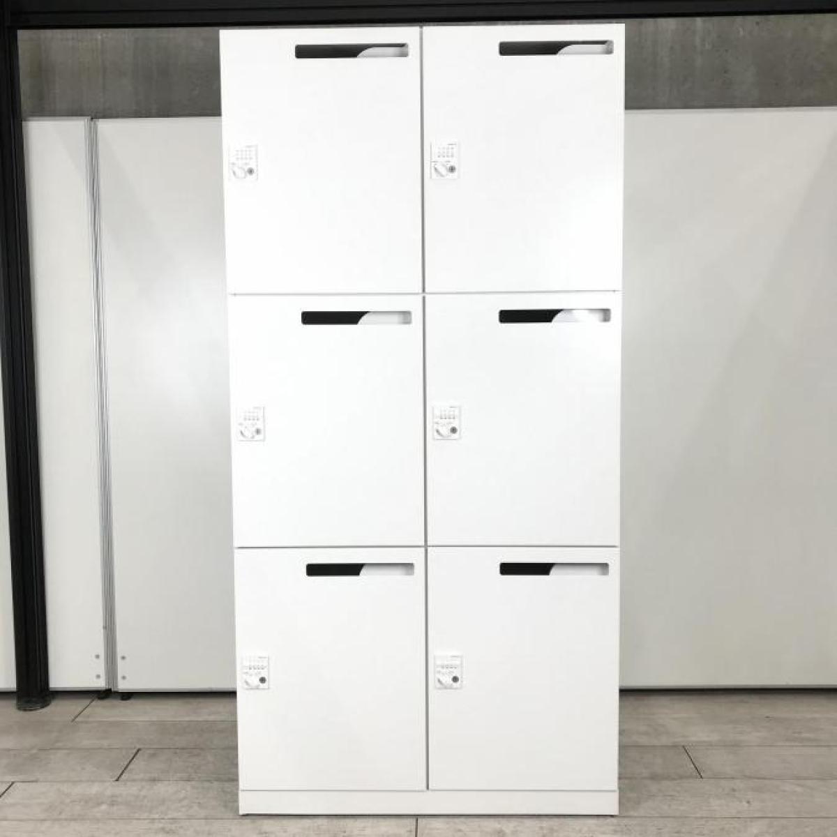 【鍵の持ち運び要らずで便利に使える！人気のダイヤル錠タイプ】■コクヨ　エディアシリーズ　6人用メールロッカー　ホワイト　■フレキシブルな働き方に対応！【モバイルロッカー】【KOKUYO　EDIA】
                        エディアロッカー
                                    中古
            