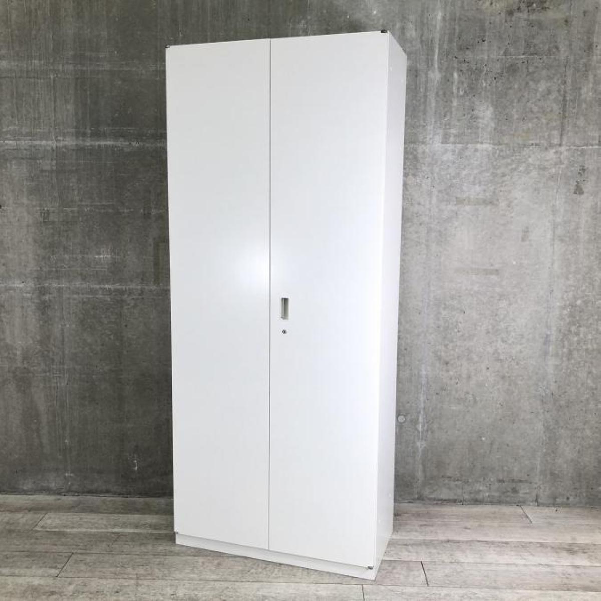 【関西倉庫在庫】大容量収納のキャビネット！　ホワイト　 両開き書庫　6段収納可能！　ハイキャビネット【弊社使用欄：A01064632】
                        シンライン
                                    中古
            