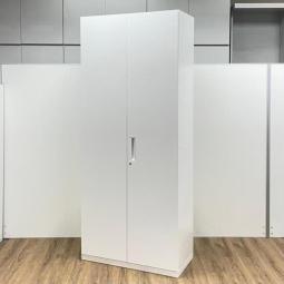 【関西倉庫在庫】■コクヨ(KOKUYO)製　 エディア(EDIA)シリーズ　両開き書庫　ハイキャビネット　H2160㎜　■シリンダー錠　■ホワイト　【弊社使用欄：A01059436】