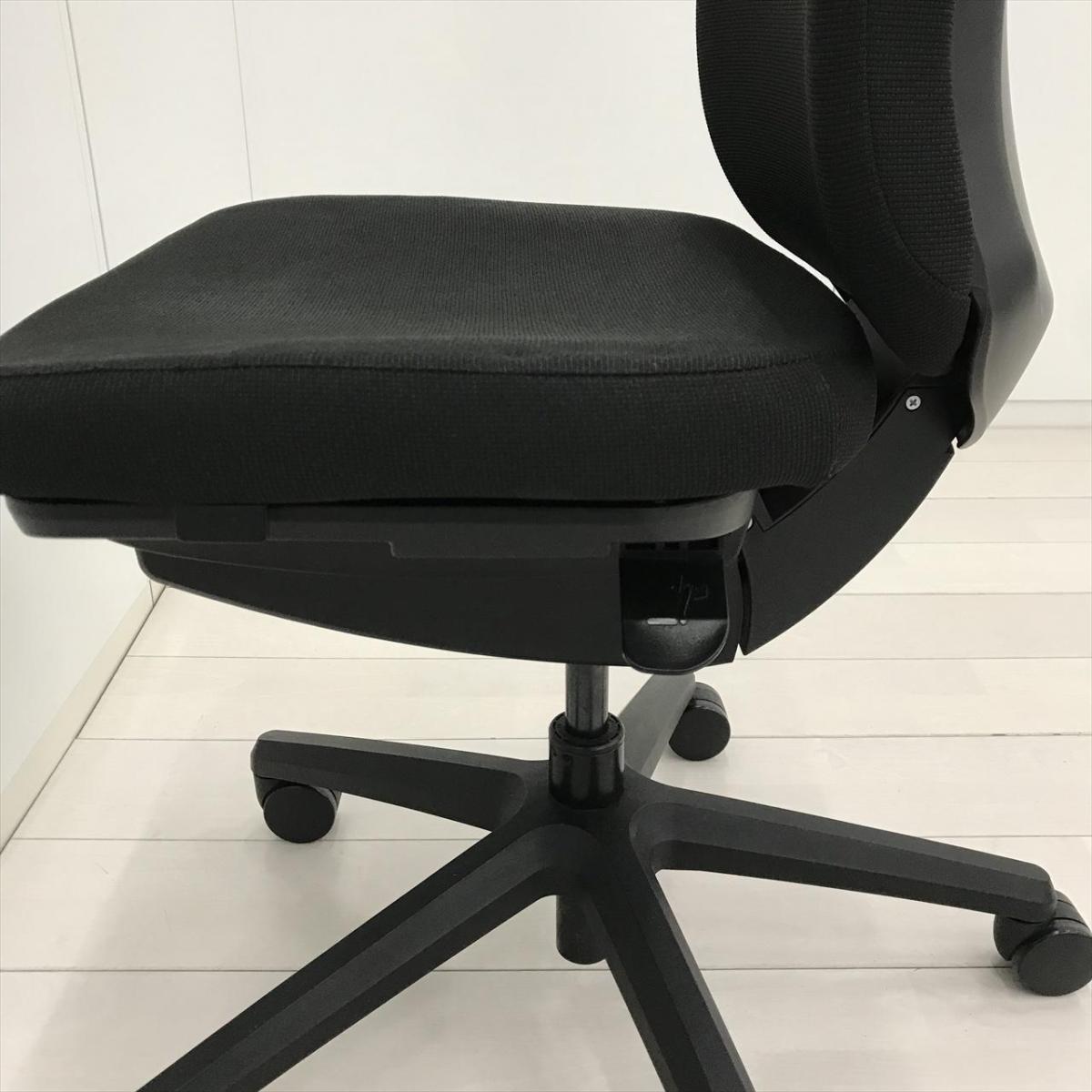 中古】バーサル No.3525F 752-85 ライオン 肘無ハイバックチェア 