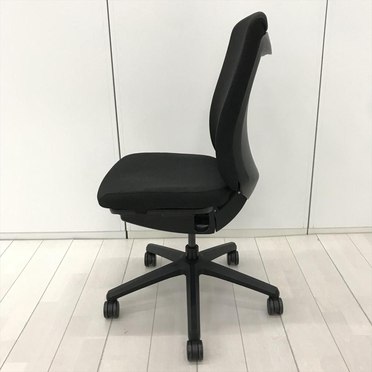 中古】バーサル No.3525F 752-85 ライオン 肘無ハイバックチェア 