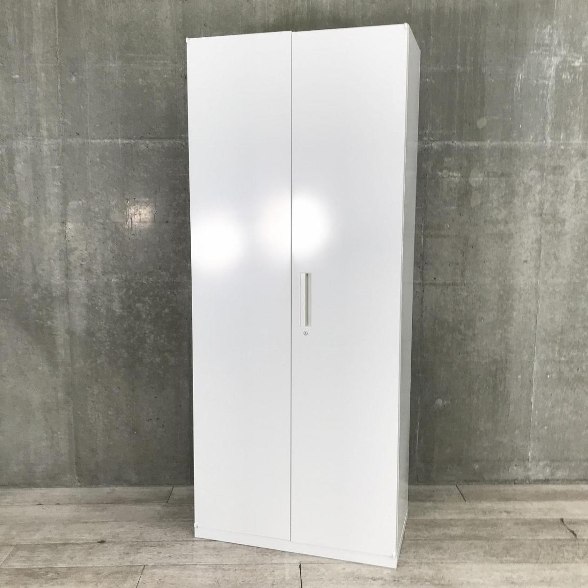 【人気の観音開きタイプ！取っ手が大きく使い勝手抜群！A4ファイルも沢山収納可能！】■ウチダ(UCHIDA)製　ハイパーストレージ(HS)シリーズ　両開き書庫　ハイキャビネット　■シリンダー錠　■ホワイト※搬入経路にご注意くださいませ。
                        HSシリーズ
                                    中古
            