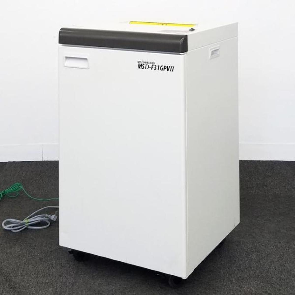 【個人情報保護対策の必需品！】■明光商会製　スパイラルカットシュレッダー　MSD-F31GPVⅡ　■最大細断枚数28枚（新品時）　■A3用紙サイズ対応　MSシュレッダー
                        MSDシリーズ
                                    中古
            