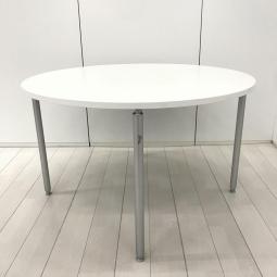 【会議用としても！休憩室用としても！ちょっとした作業テーブルとしても人気の高い万能な丸テーブルが入荷！】■イトーキ(ITOKI)製　丸テーブル　会議用　リフレッシュスペース　W1200㎜　■ホワイト