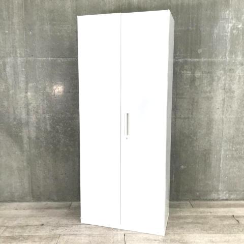 【579618】【人気の観音開きタイプ!取っ手が大きく使い勝手抜群!A4ファイルも沢山収納可能!】■ウチダ(UCHIDA)製 ハイパーストレージ(HS)シリーズ 両開き書庫 ハイキャビネット ■シリンダー錠 ■ホワイト※搬入経路にご注意くださいませ。 オフィスバスターズ 水戸サテライト 常陸太田市 中郷 伊師 押出 茨城町中央 常陸那珂 日立中央 大崎