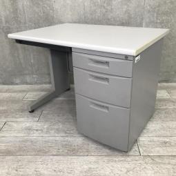 W1000㎜のコンパクトタイプ！収納も充実で使いやすい！オーソドックスな片袖タイプのデスクが入荷！/オススメ(おすすめ) /人気商品【弊社使用欄：A01063466】 ■イトーキ（ITOKI）製　CZNシリーズ　片袖机　■横幅1000㎜　■シリンダー鍵　■ライトグレー