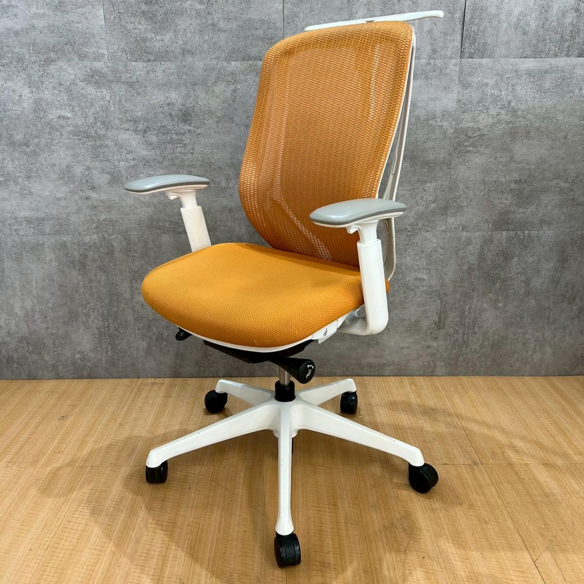 【限定1脚！！】オカムラ製の大人気オフィスチェア【シルフィー/オレンジ/可動肘仕様】がご案内可能です！　＊「オフィスバスターズ福岡南店」は、福岡を拠点として、全国へ中古オフィス用品・オフィス家具を提供しております。
                        シルフィーメッシュ
                                    中古
            