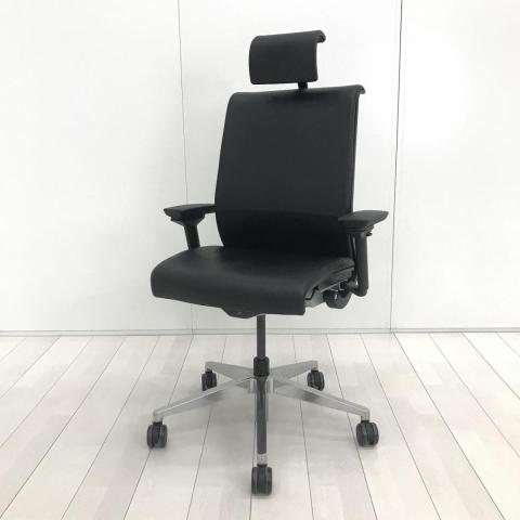 【中古】シンクチェア（旧モデル）  Steelcase（スチールケース） 肘付ハイバックチェア