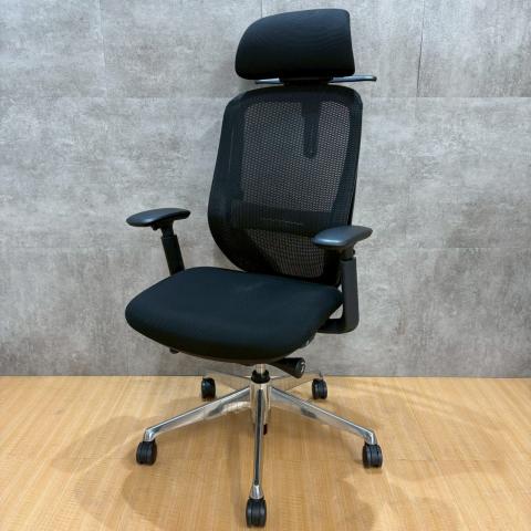 【中古】シルフィーメッシュ  オカムラ（okamura） 肘付ハイバックチェア