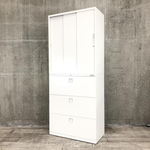 【中古】レクトライン  オカムラ（okamura） ハイキャビネット／その他