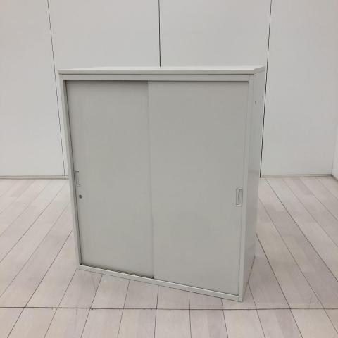 【中古】シンライン HTM-109GS-W9 イトーキ（ITOKI） ローキャビネット／引き違い