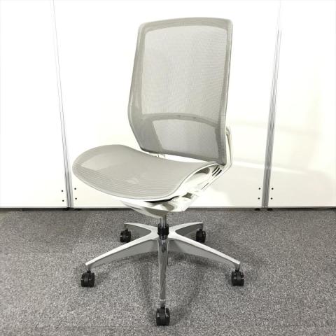 【中古】フィノラ ポリッシュ C735CW F1E3 オカムラ（okamura） 肘無ハイバックチェア