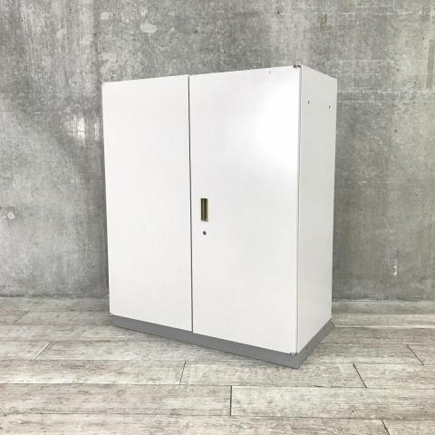 【中古】シンライン HTM-109HSS-WE イトーキ（ITOKI） ローキャビネット／両開き