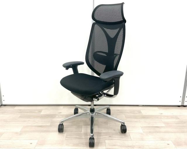 【中古】サブリナ  オカムラ（okamura） 肘付ハイバックチェア