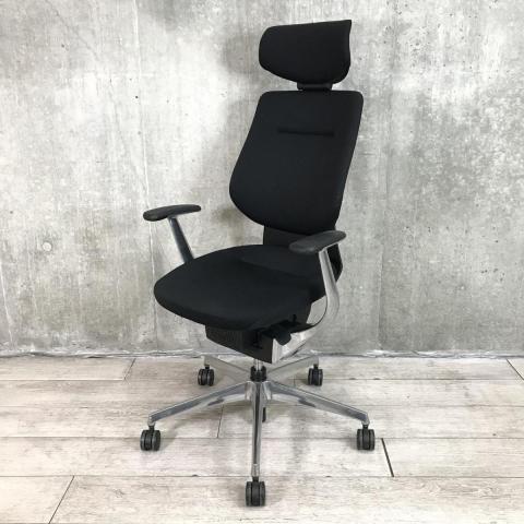 【中古】イング バーチカル アルミ  コクヨ（KOKUYO） 肘付ハイバックチェア