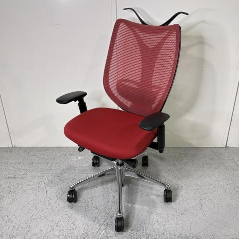 【中古】サブリナ C854BX FSY9 オカムラ（okamura） 肘付ハイバックチェア