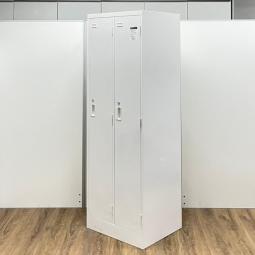 【急な増員などにおすすめ！2人用ロッカー！】■コクヨ（KOKUYO）製　LKシリーズ　2人用ロッカー　更衣ロッカー　■シリンダー錠　■ホワイト