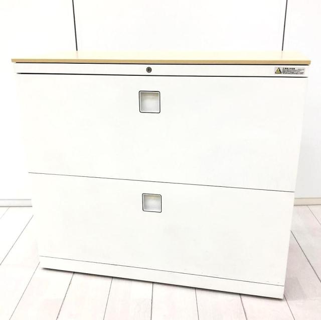 【中古】レクトライン  オカムラ（okamura） ローキャビネット／ラテラル