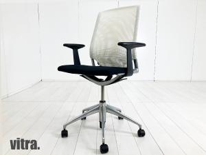 vitra/ヴィトラ　MEDA /メダ チェア　ホワイトｘブラック　メッシュｘファブリック　アルベルト・メダ