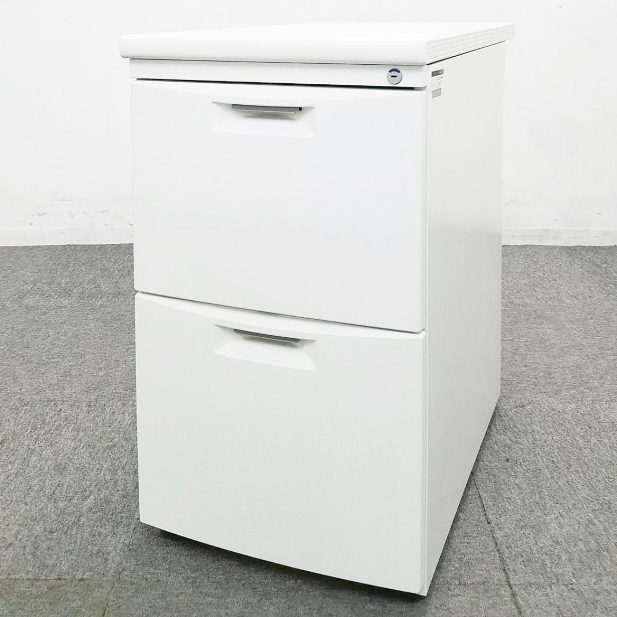 お早めに！ホワイト脇机の入荷となります！中古　ホワイト　ワゴン　袖机　オフィス　サイドデスク　サブデスク　イトーキ　CZ　2段　ITOKI【T11】
                        CZシリーズ
                                    中古
            