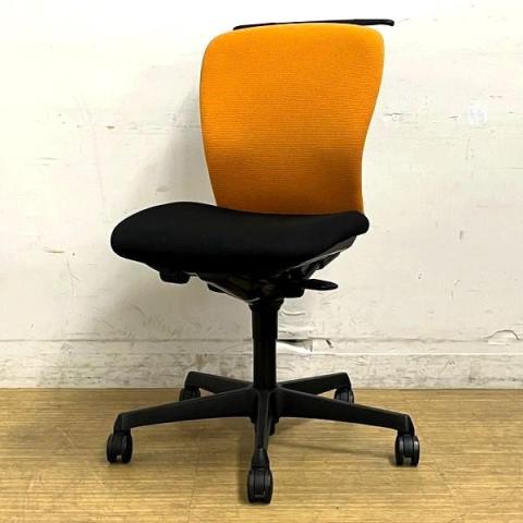 【中古】スラート  オカムラ（okamura） 肘無ローバックチェア