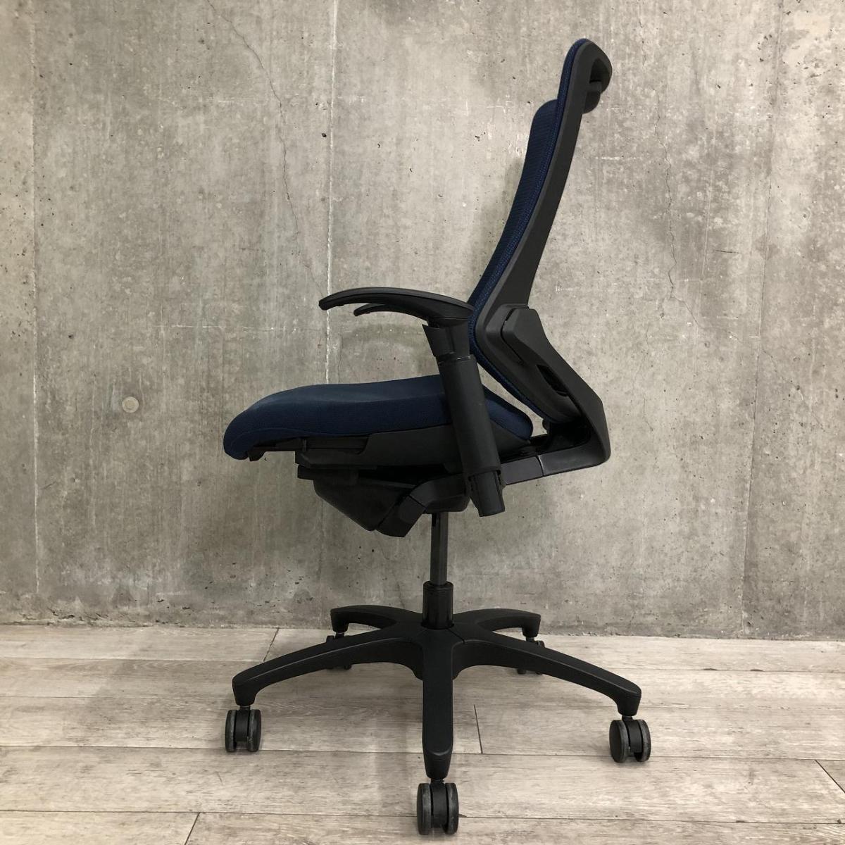 【中古】エフメッシュ KF-377JB-T1B2 イトーキ/ITOKI 肘付ハイバックチェア 580545 - 中古オフィス家具ならオフィスバスターズ