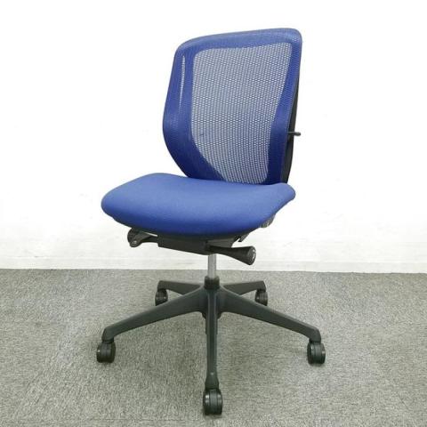 【中古】シルフィーメッシュ  オカムラ（okamura） 肘無ローバックチェア