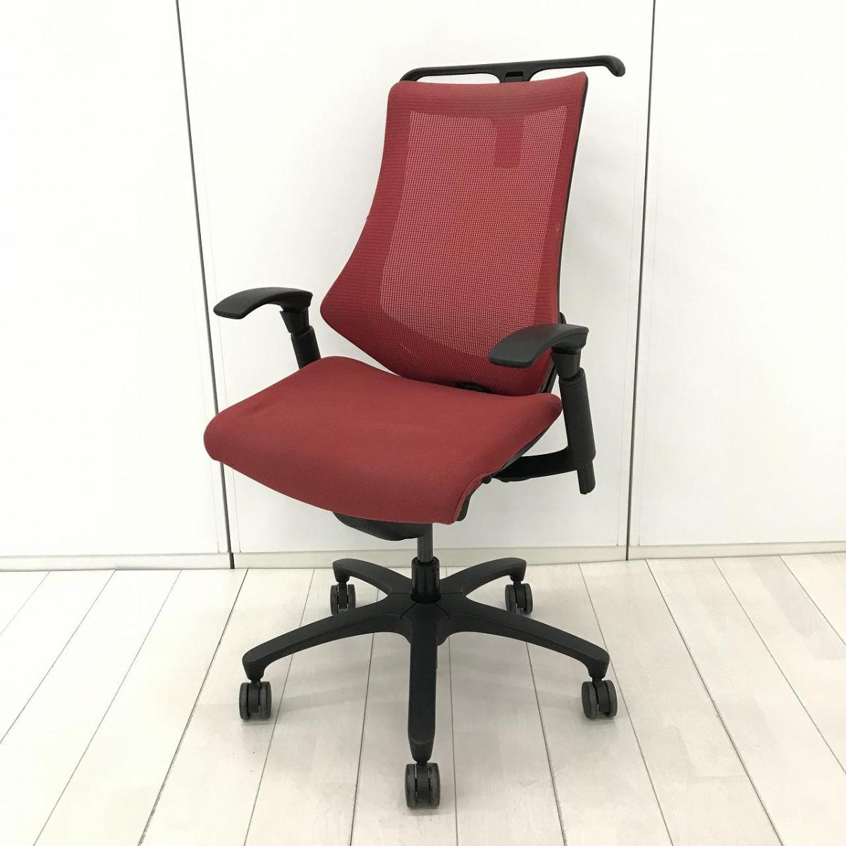 中古】エフメッシュ KF-370JBH-T1M4 イトーキ/ITOKI 肘付ハイバック 