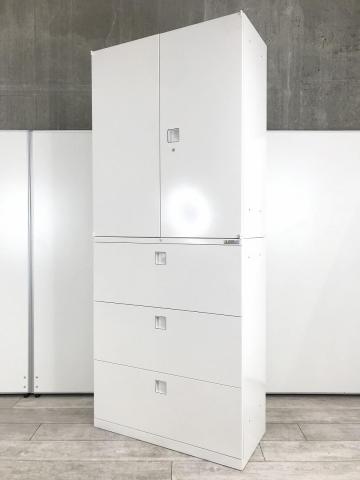 【中古】レクトライン 4H313Y / 4HG3ZC　ZA75 オカムラ（okamura） ハイキャビネット／両開き＋3段ラテラル