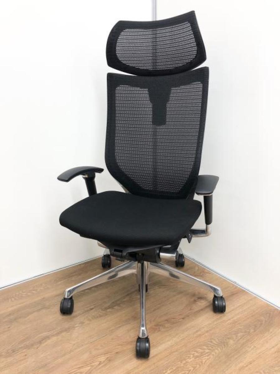 【オフィスの執務室、会議室におすすめ！】■オカムラ（okamura）製　バロン（Baron）チェア　肘付き　ハイバック　■背面メッシュ　■座面クッション　■可動肘　■ヘッドレスト付き　■ブラック【硬めの座面が大人気！国産メッシュチェアの代表格！】【入替セールにつき40%OFF！】
                        バロンチェア
                                    中古
            