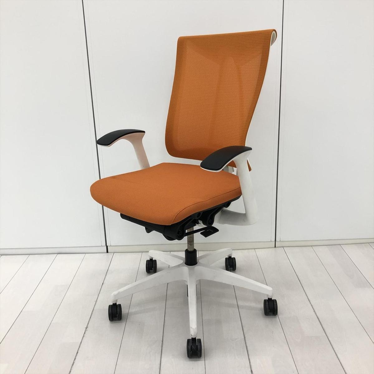 中古】セレーオチェア KF-570JJB-WWD3 イトーキ/ITOKI 肘付ハイバック 