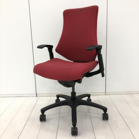 【中古】エフメッシュ KF-330GS-T1M4 イトーキ（ITOKI） 肘付ハイバックチェア