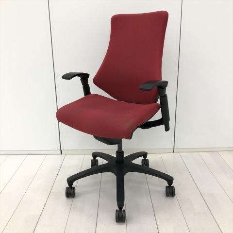 【中古】エフメッシュ KF-330GS-T1M4 イトーキ（ITOKI） 肘付ハイバックチェア