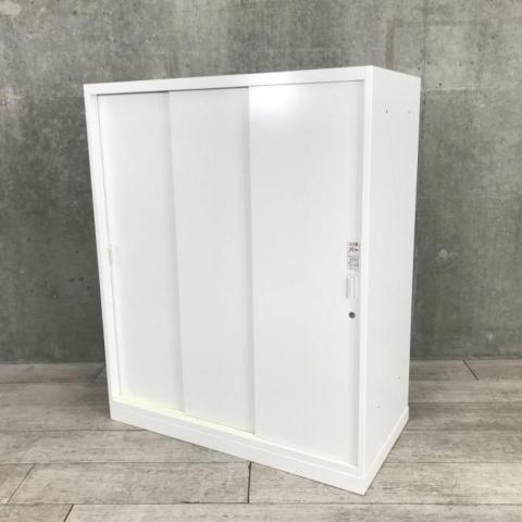 【中古】レクトライン 4B453Y ZA75 オカムラ（okamura） ローキャビネット／引き違い