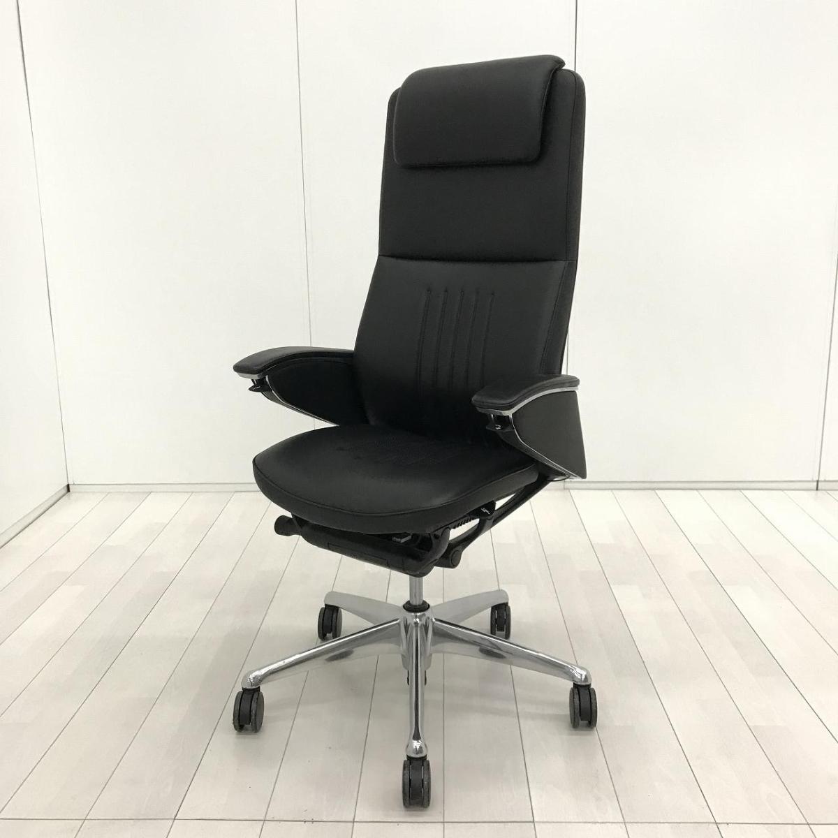 快適さと風格を併せ持つ至高の一脚。オカムラ製の最高級革張りチェアがついに入荷。
◆オカムラ/レジェンダ（Legenda）/ブラック　エグゼクティブチェア　役員用チェア　レザー
                        レジェンダ
                                    中古
            